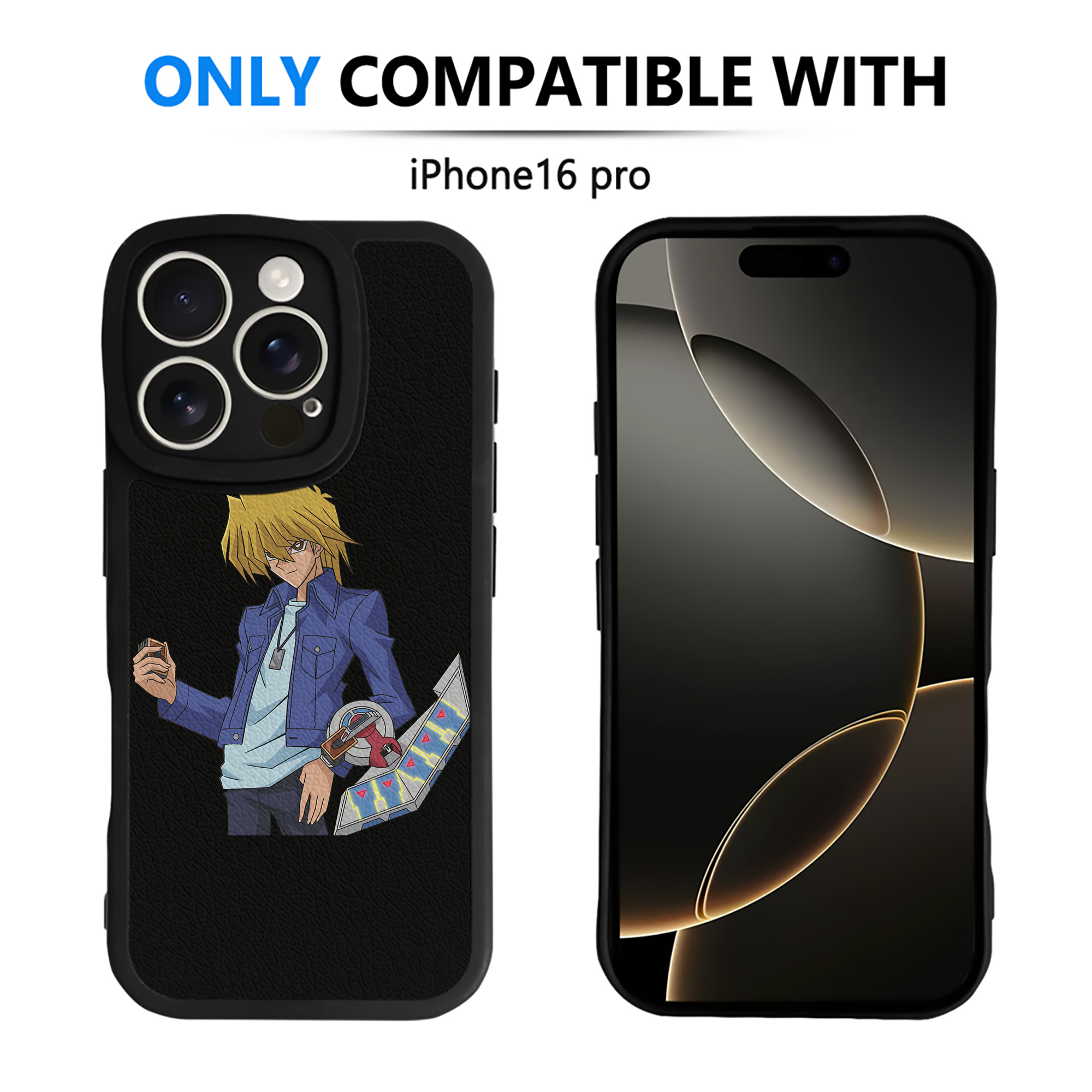 遊☆戯☆王 Yu-Gi-Oh! 【iPhone 16シリーズ対応】シリコンスマホケース（レザー調） 材質：シリコン